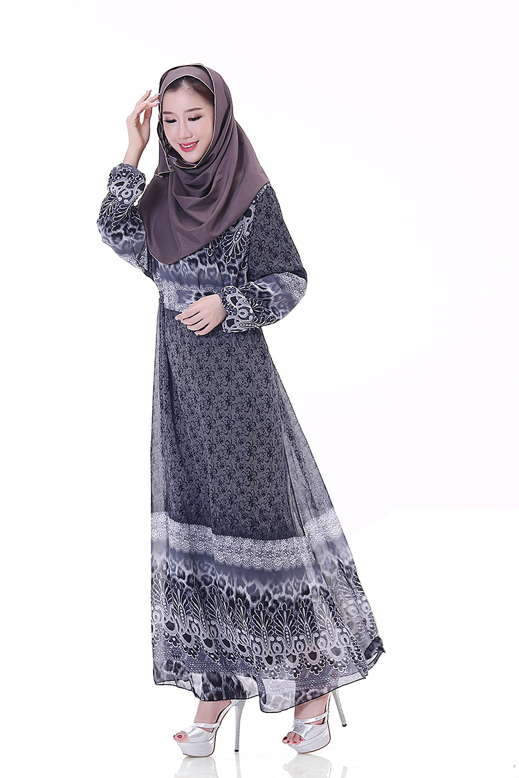 WH3338 Fashion Jubah Black