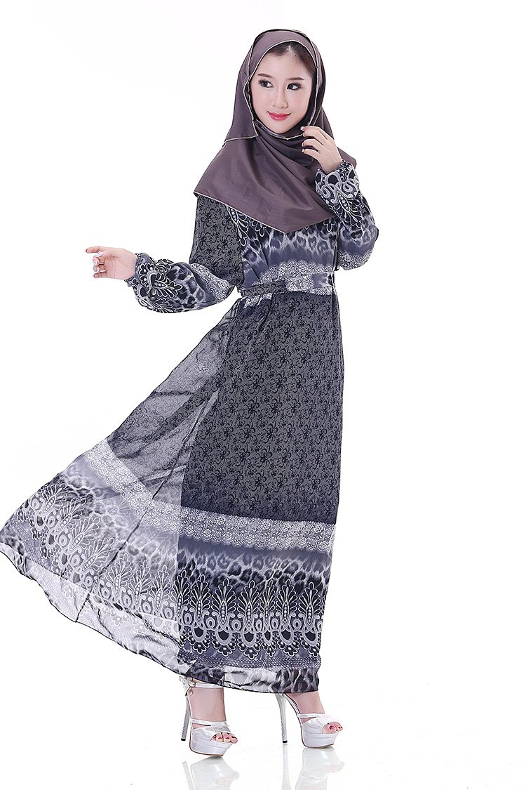 WH3338 Fashion Jubah Black