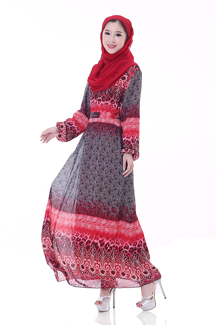 WH3338 Fashion Jubah Red