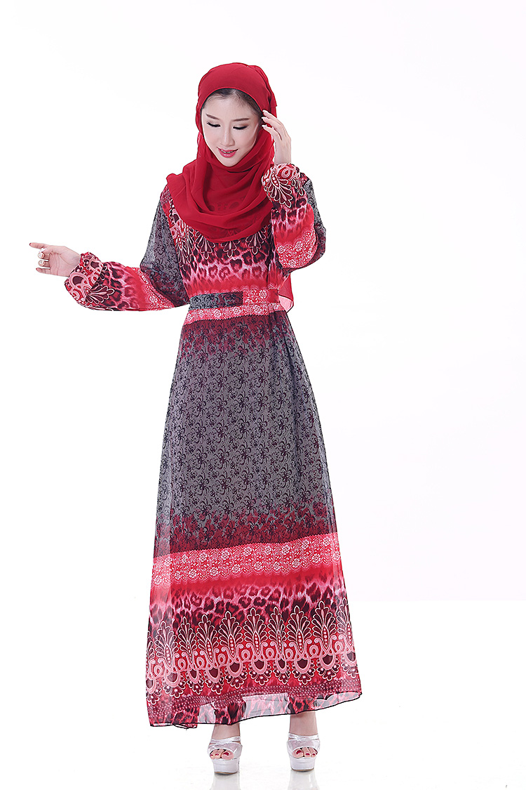 WH3338 Fashion Jubah Red