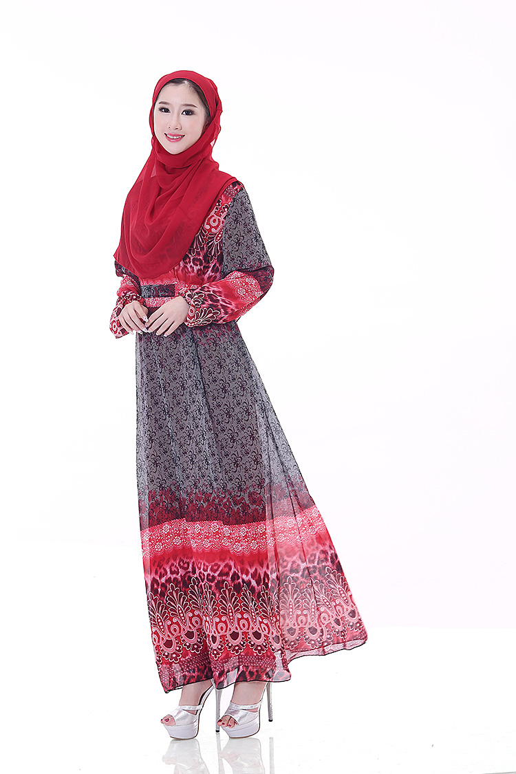 WH3338 Fashion Jubah Red