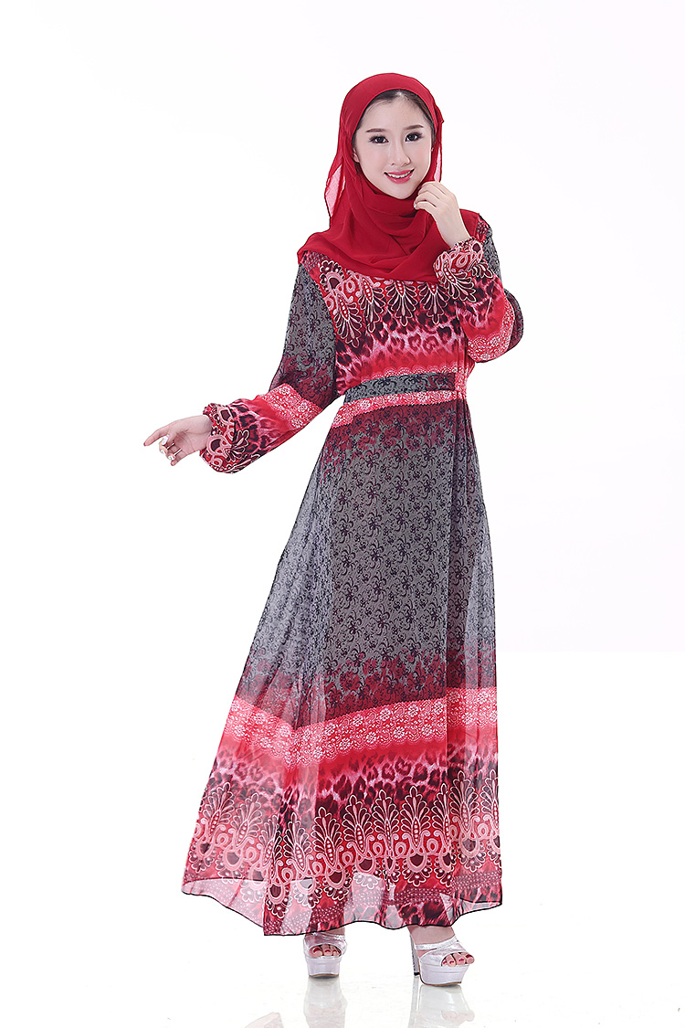 WH3338 Fashion Jubah Red