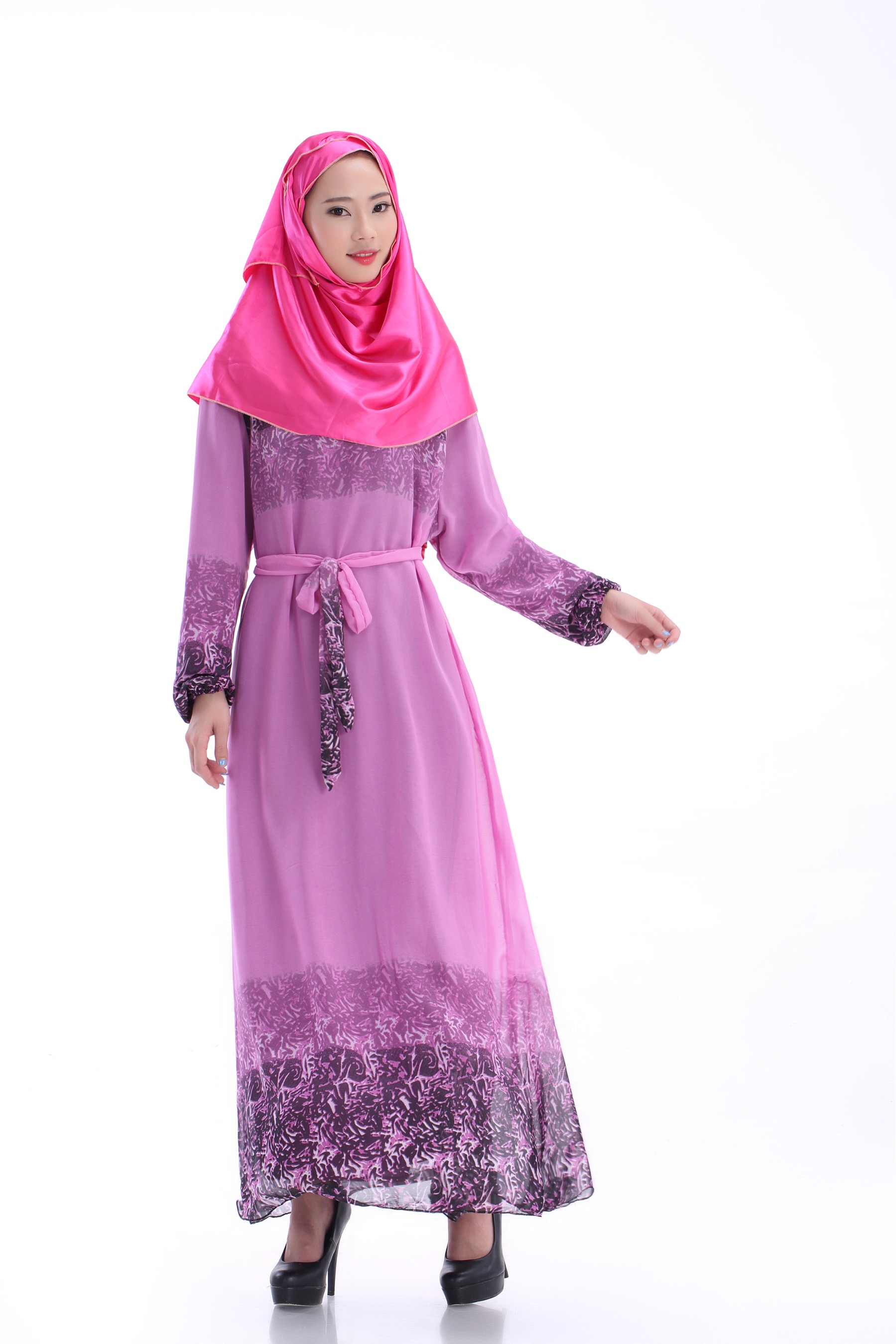 WH3339 Stylish Jubah Purple