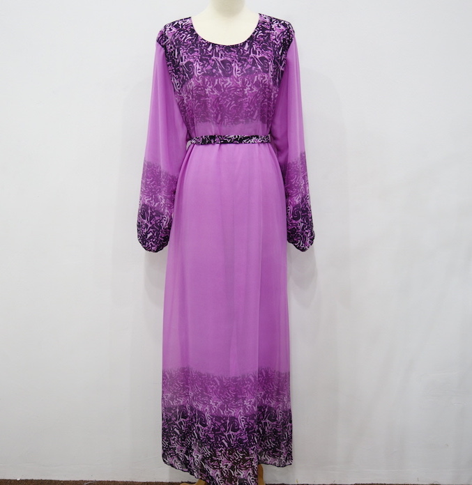 WH3339 Stylish Jubah Purple