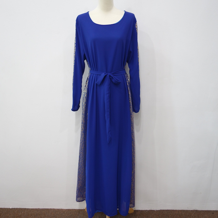 WH3341 Fashion Jubah Dark Blue