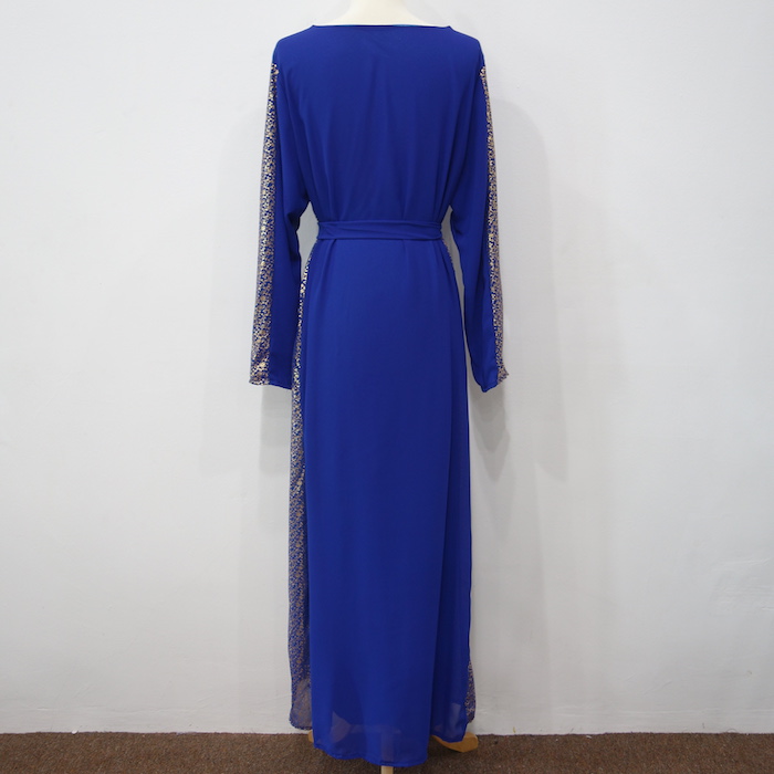 WH3341 Fashion Jubah Dark Blue