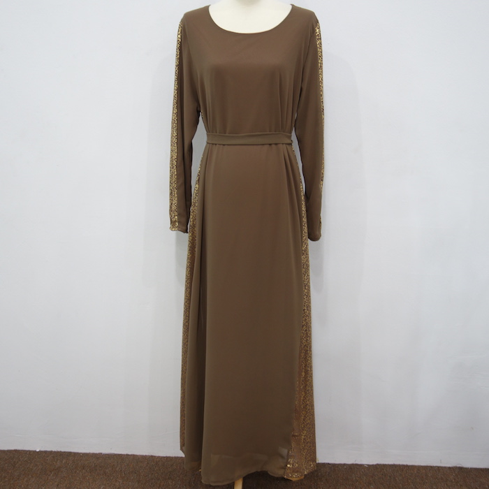 WH3341 Fashion Jubah Brown