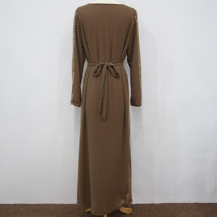 WH3341 Fashion Jubah Brown