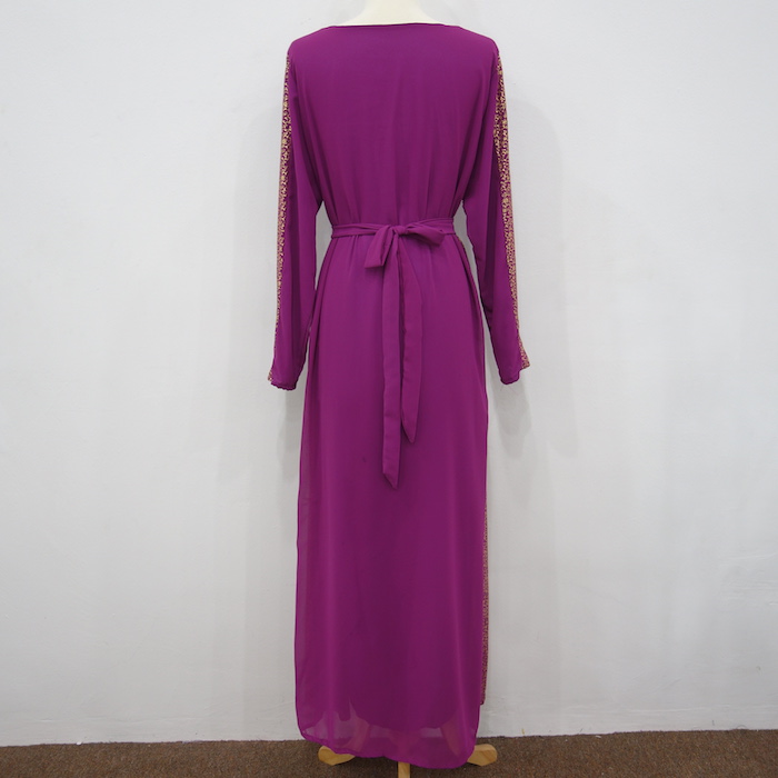 WH3341 Fashion Jubah Purple