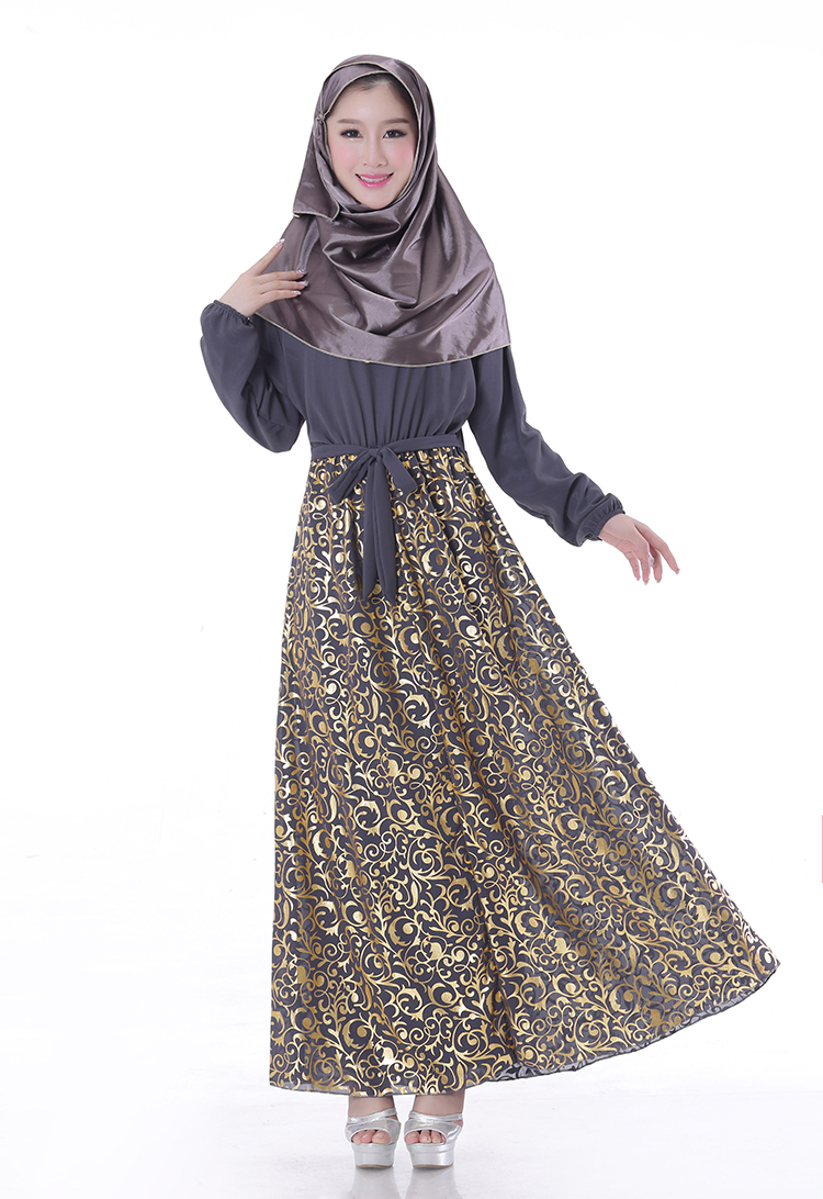 WH3343 Stylish Jubah Grey