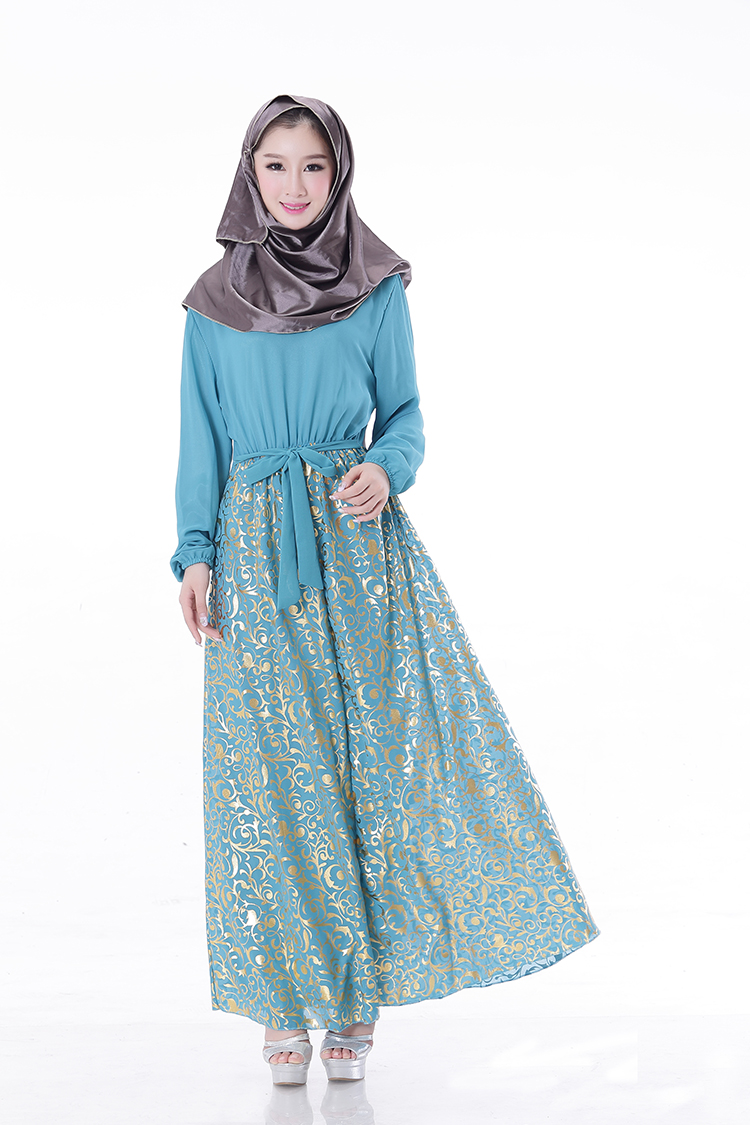 WH3343 Stylish Jubah Light Blue