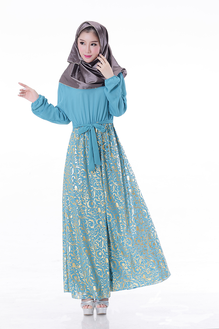 WH3343 Stylish Jubah Light Blue