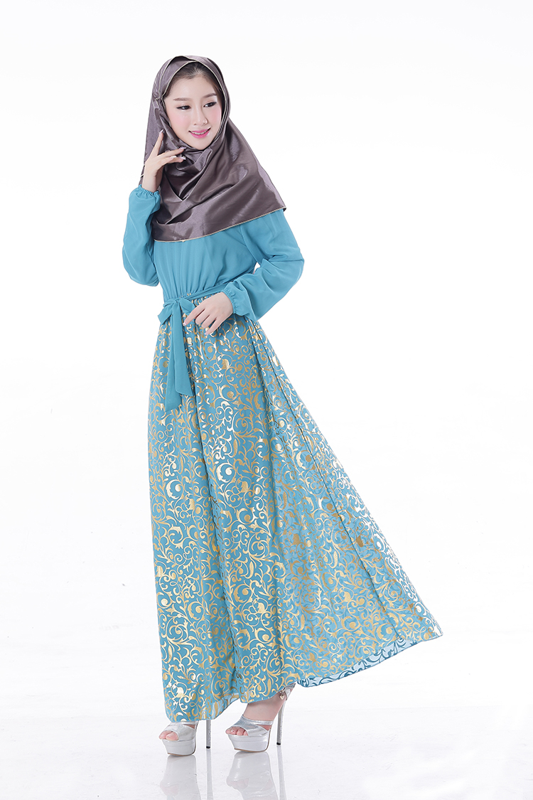 WH3343 Stylish Jubah Light Blue