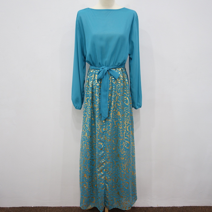 WH3343 Stylish Jubah Light Blue