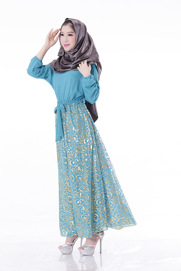 WH3343 Stylish Jubah Light Blue