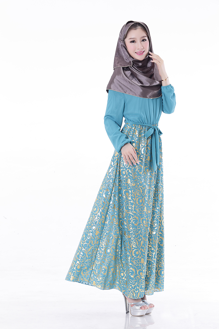 WH3343 Stylish Jubah Light Blue