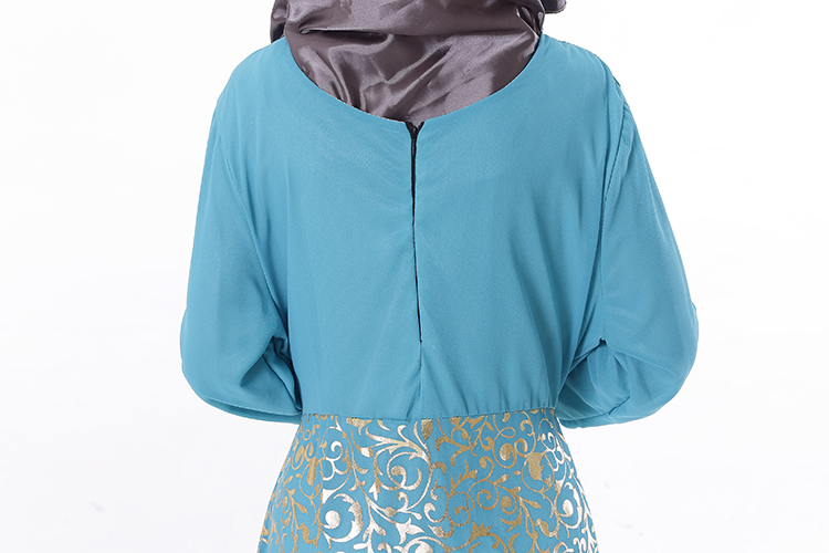 WH3343 Stylish Jubah Light Blue