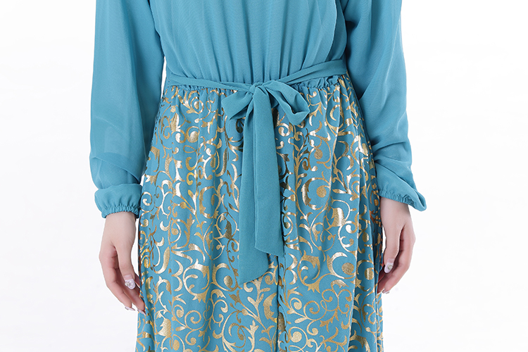 WH3343 Stylish Jubah Light Blue