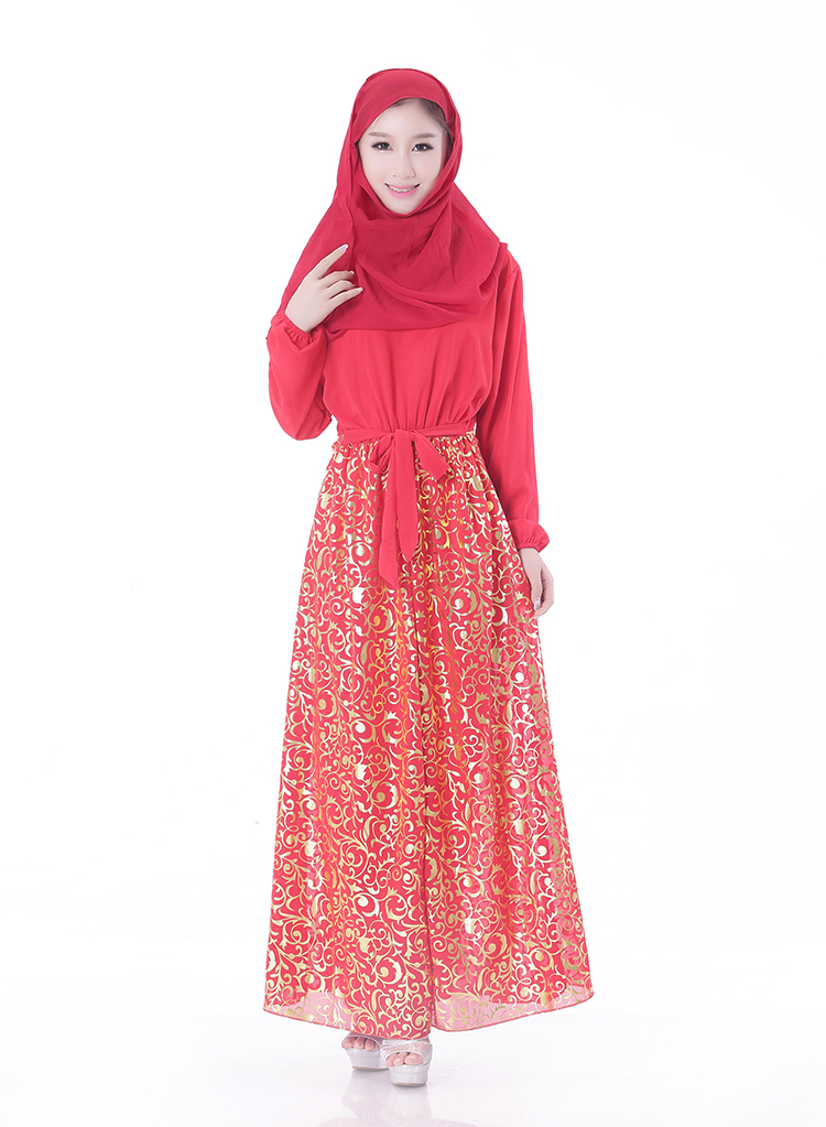 WH3343 Stylish Jubah Red