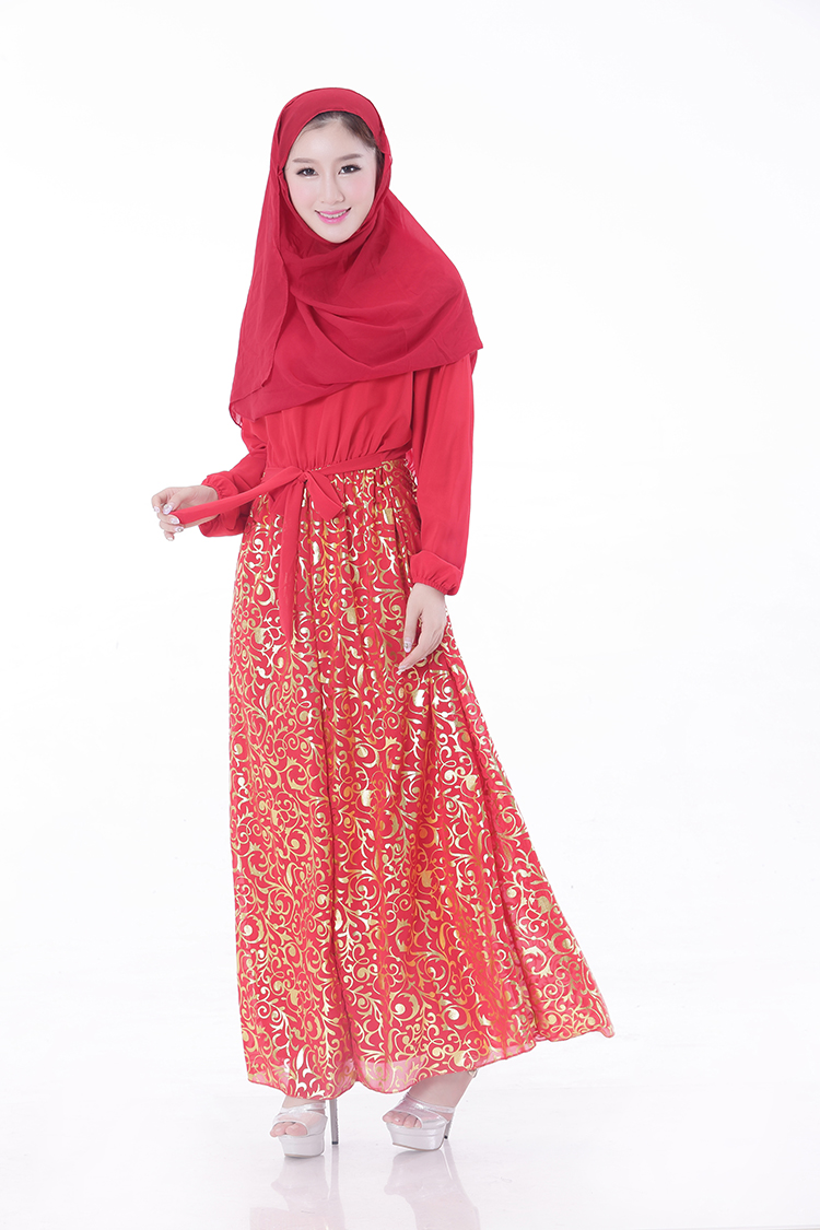 WH3343 Stylish Jubah Red