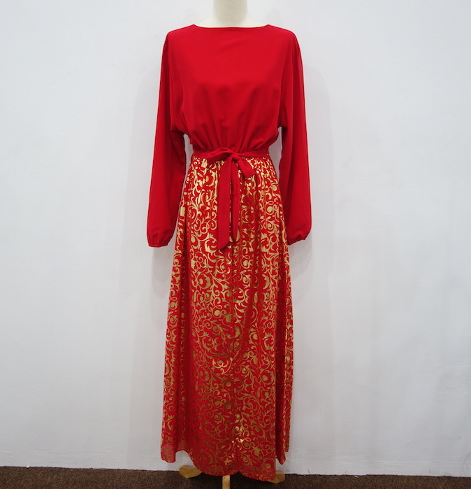 WH3343 Stylish Jubah Red