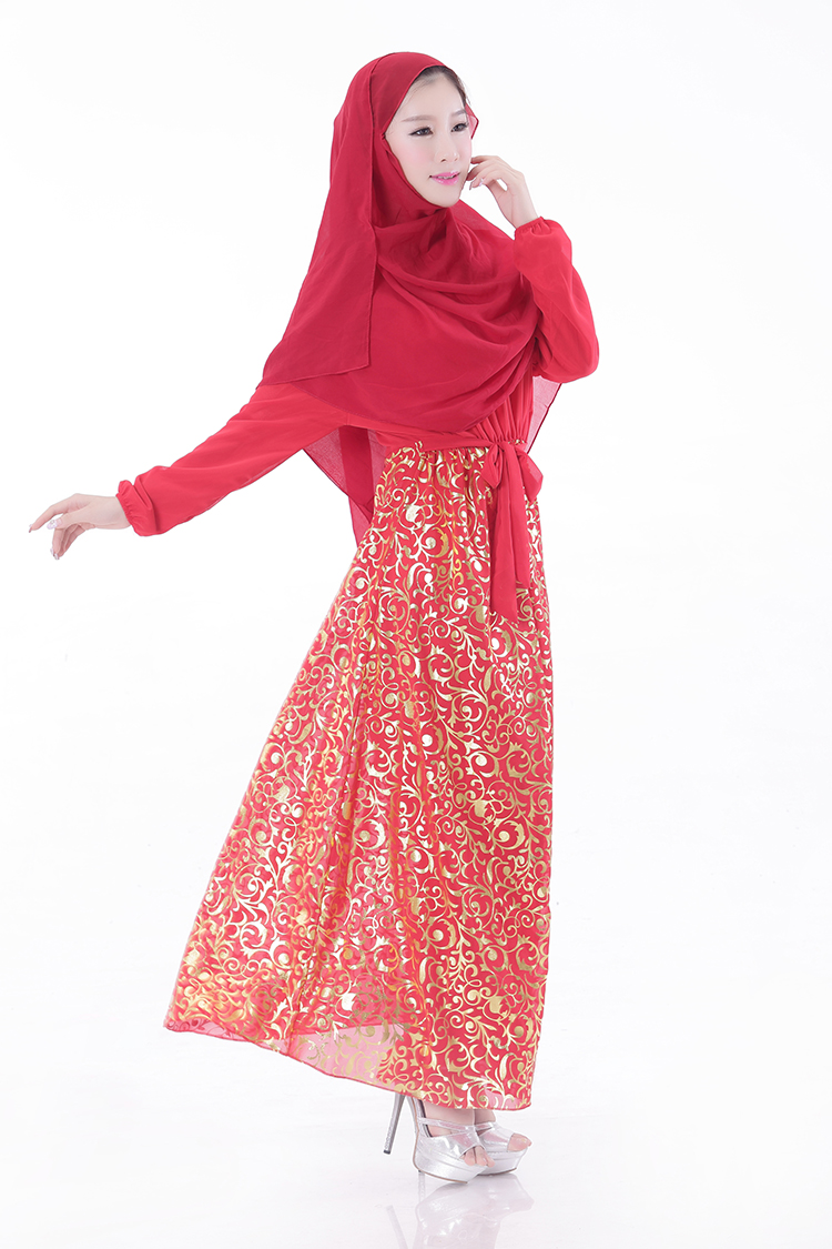 WH3343 Stylish Jubah Red