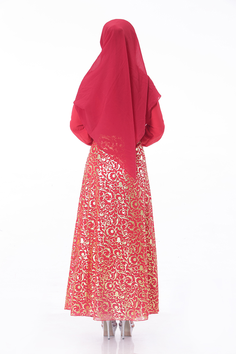 WH3343 Stylish Jubah Red