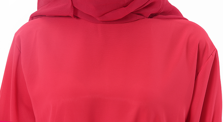 WH3343 Stylish Jubah Red