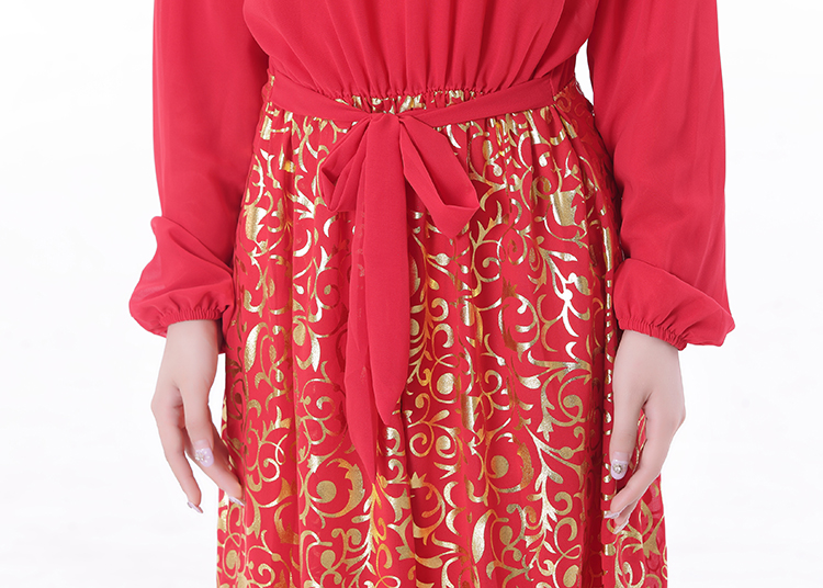 WH3343 Stylish Jubah Red