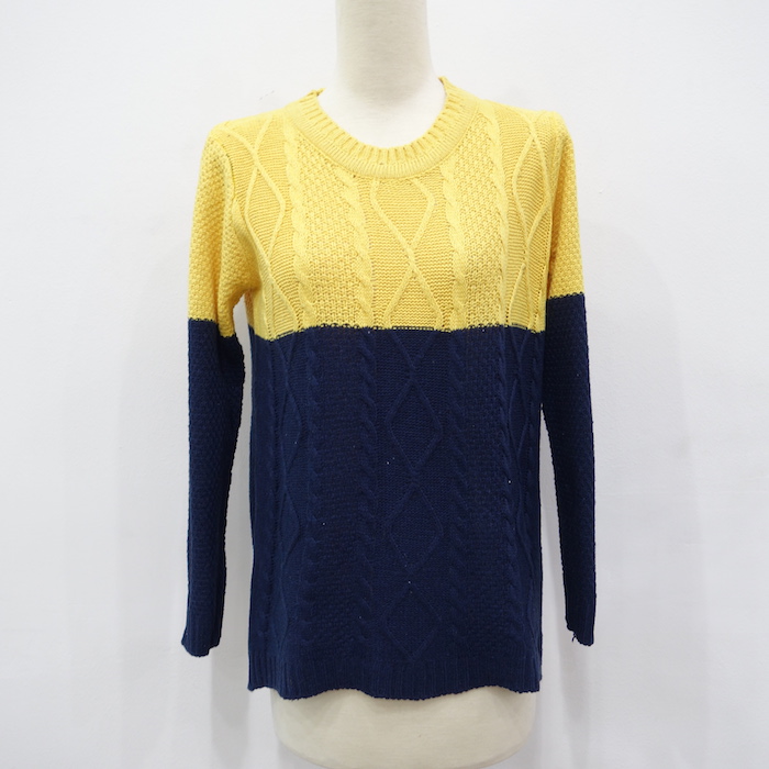 WT3614 Colourful Top Yellow