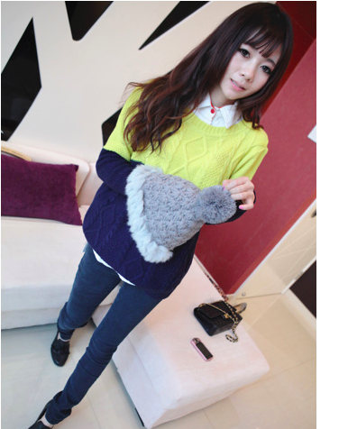 WT3614 Colourful Top Yellow