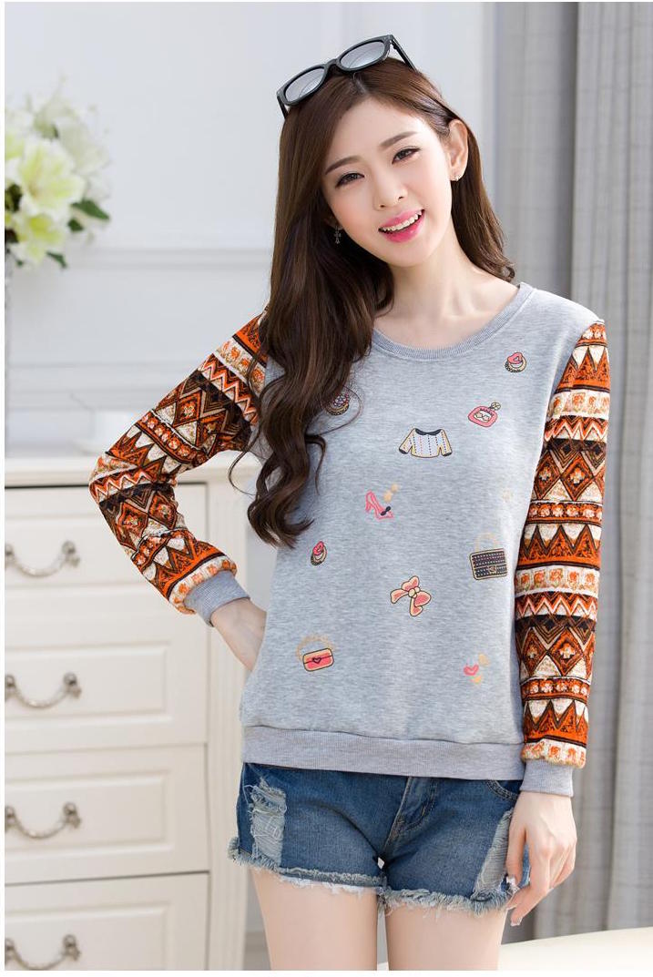 WT6685 Fashion Top Grey