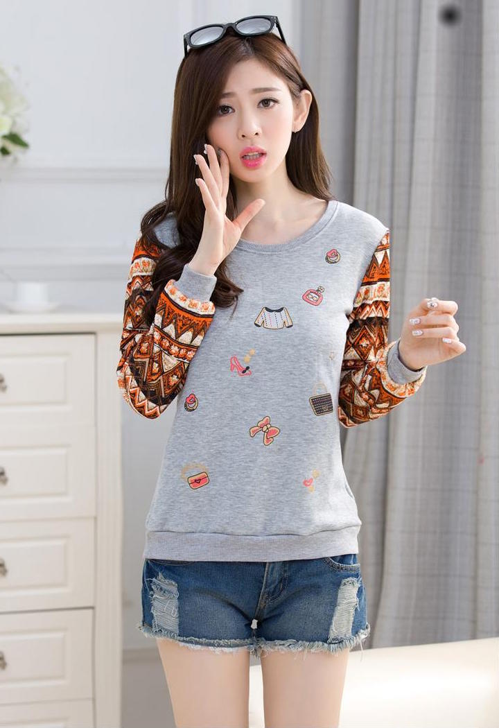 WT6685 Fashion Top Grey