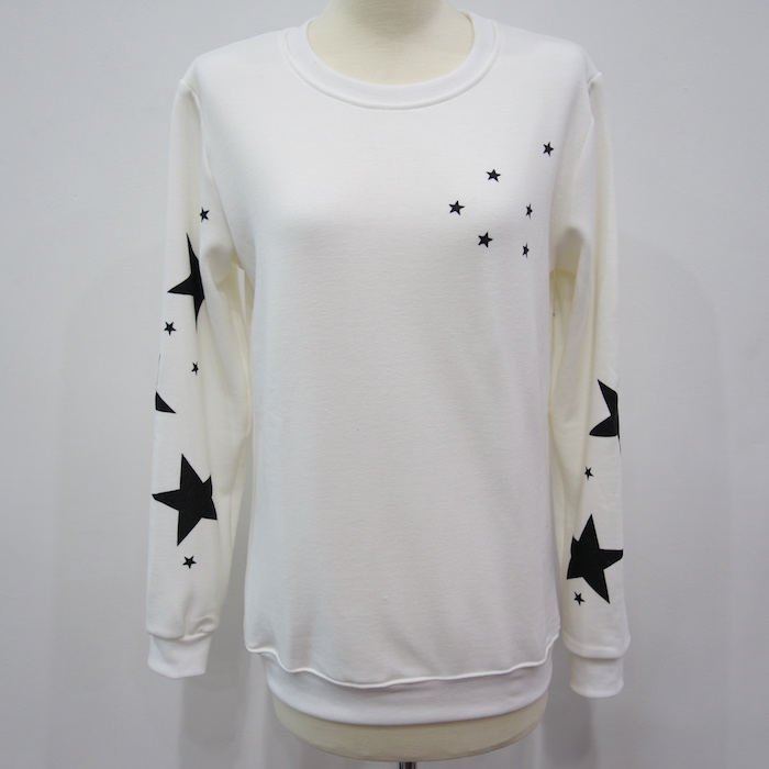 WT6686 Stylish Star Top White