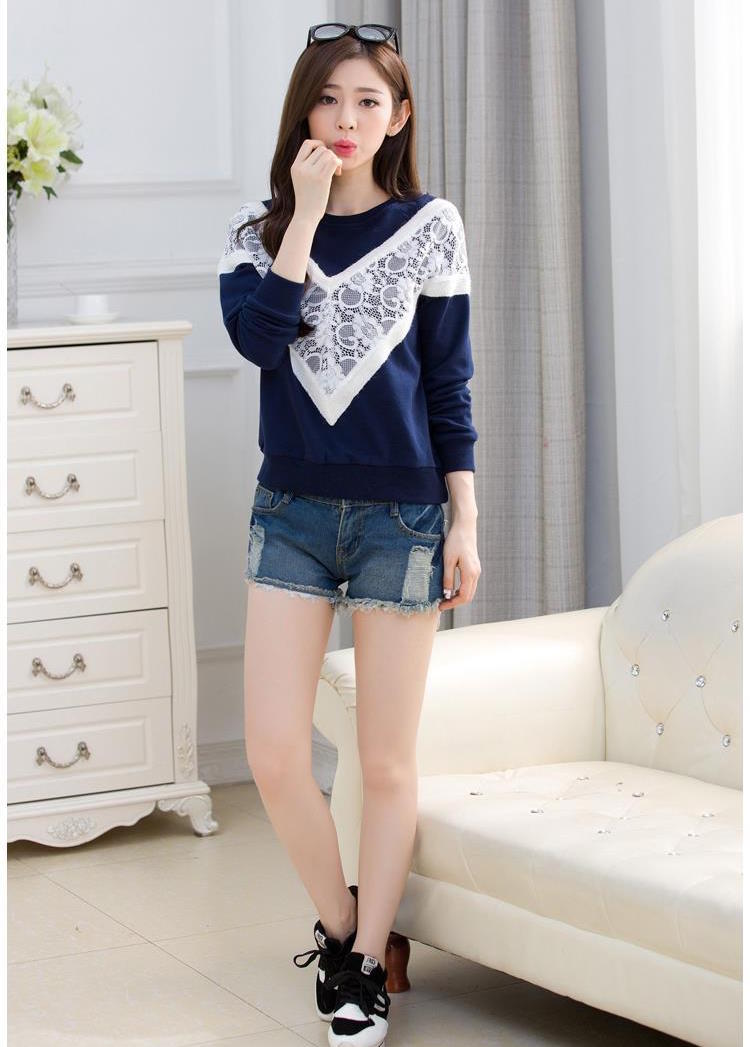 WT6687 Stylish Top Blue