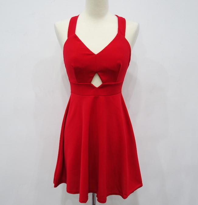 WD6689 Sexy Lovely Dress Red