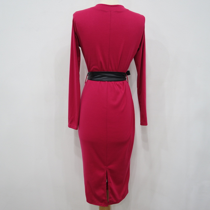 WD6704 Sexy Dress Dark Pink