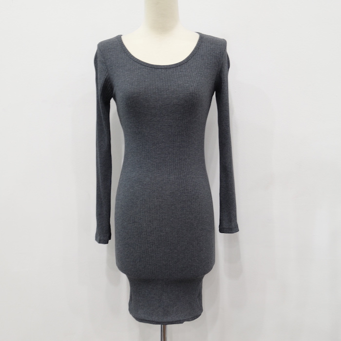 WD6730 Sexy Dress Grey