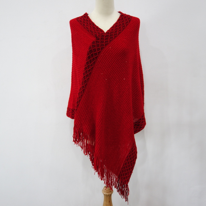 WT6749 Stylish Knit Top Red