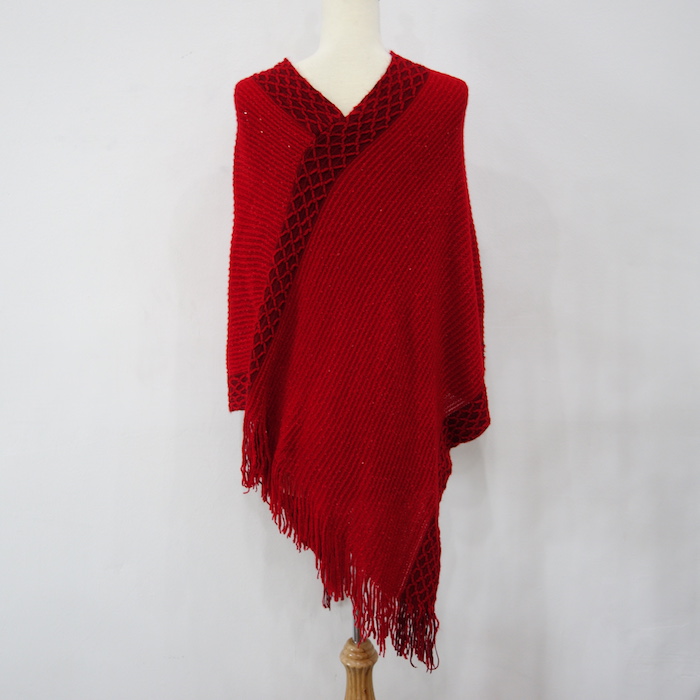 WT6749 Stylish Knit Top Red