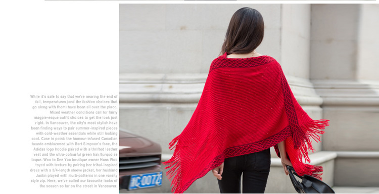 WT6749 Stylish Knit Top Red