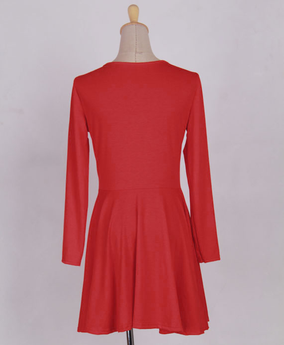 WD6760 Stylish Dress Red