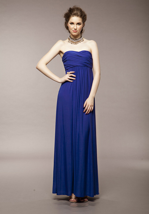 WD6764 Elegant Tube Dress Blue