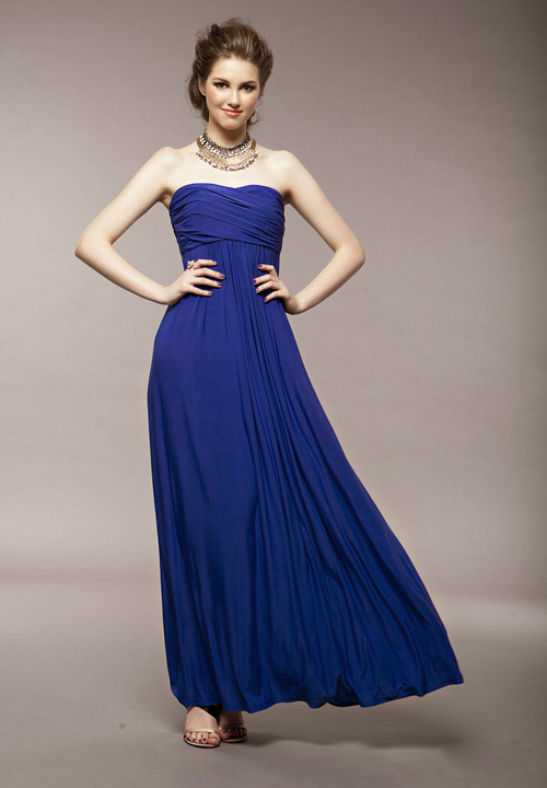 WD6764 Elegant Tube Dress Blue