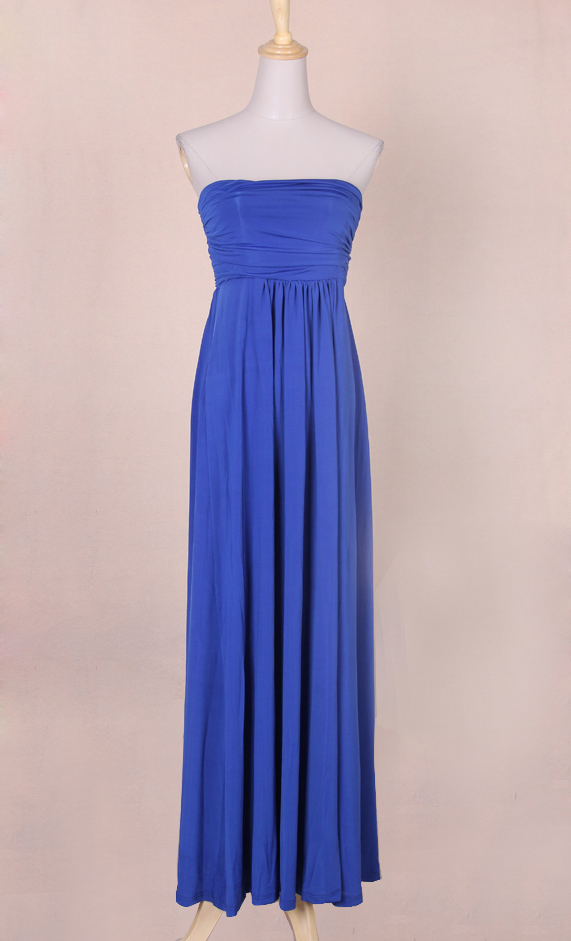 WD6764 Elegant Tube Dress Blue