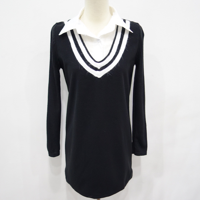 WD6765 One Piece Dress Black