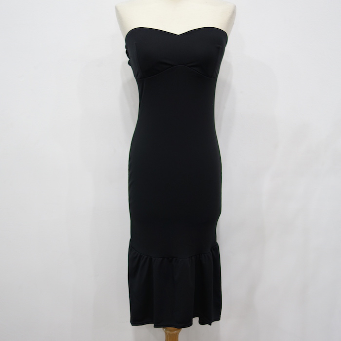 WD6770 Sexy Tube Dress Black