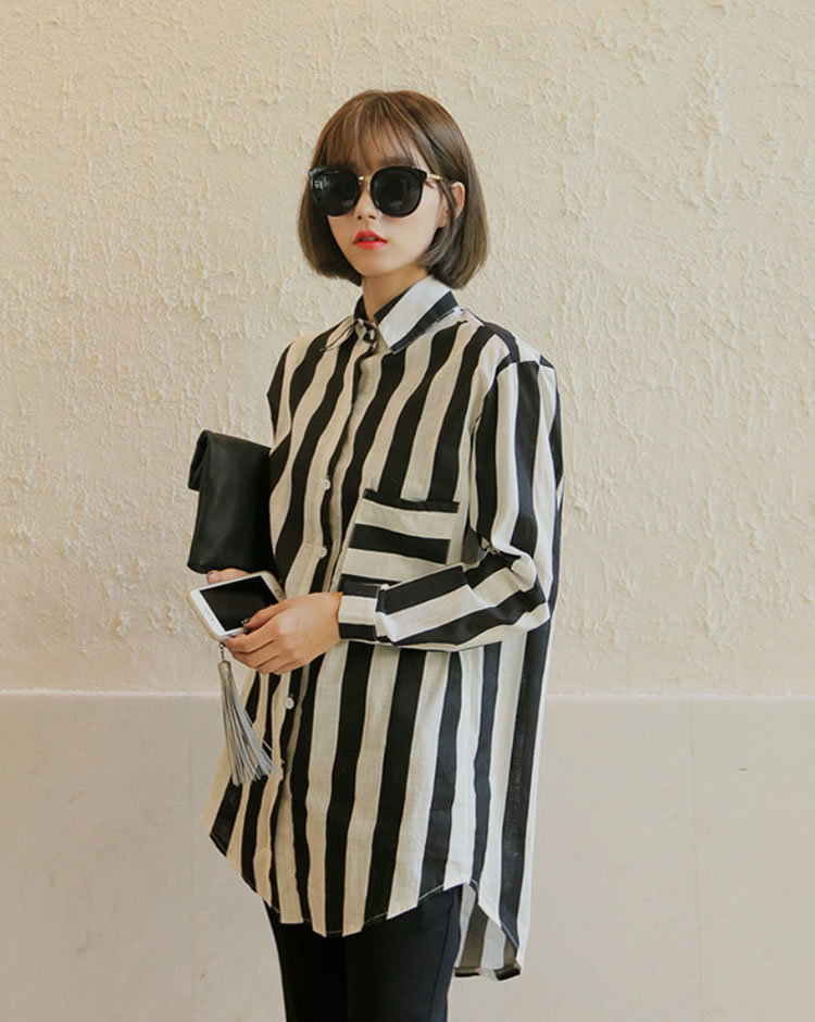 WT6778 Stripe Top As Picture