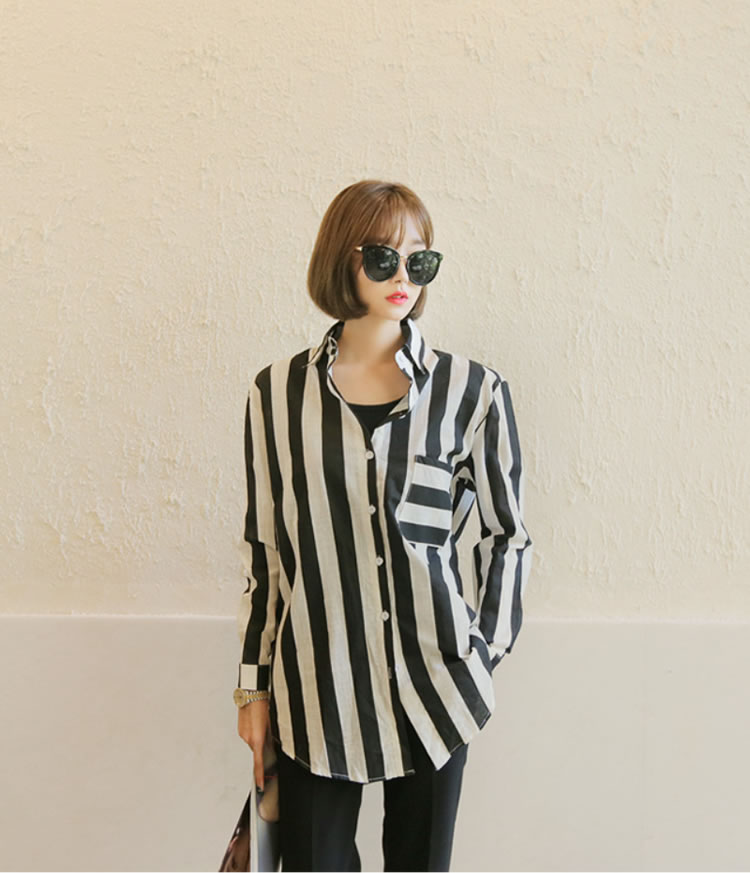 WT6778 Stripe Top As Picture