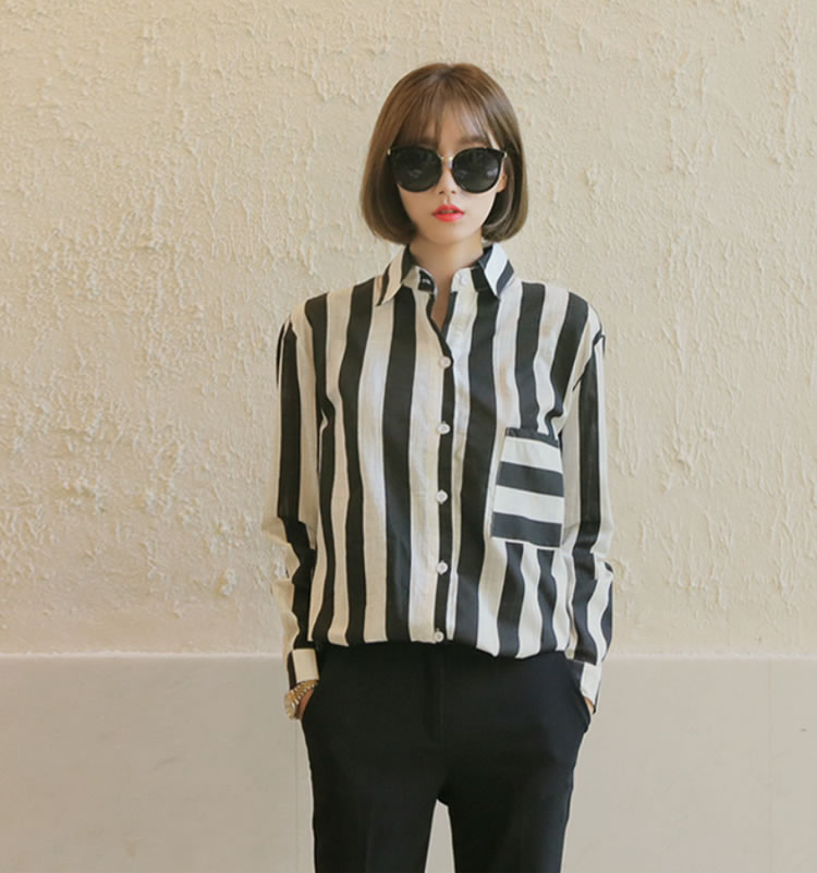 WT6778 Stripe Top As Picture